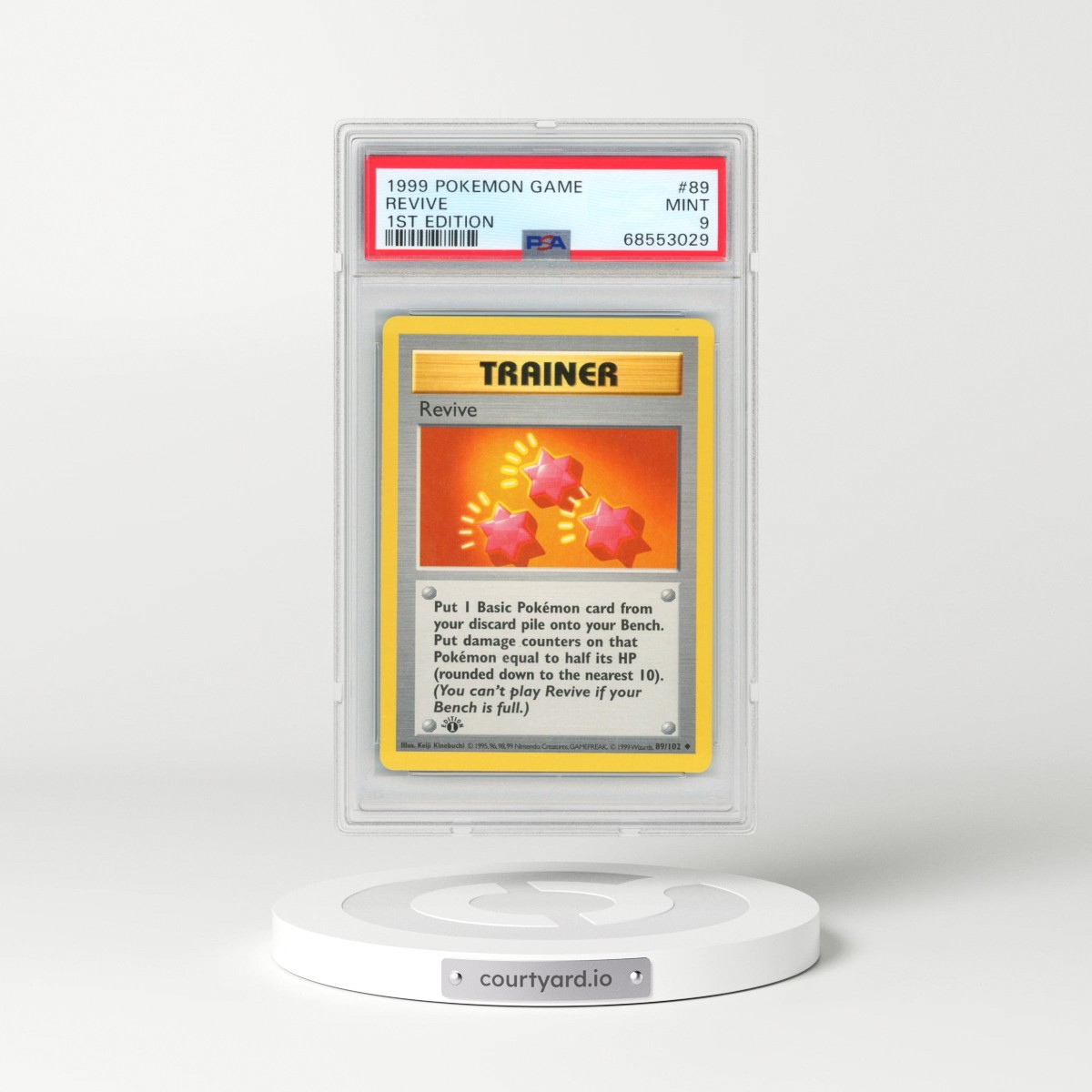 1999 Pokémon Game #89 Revive - 1st Edition (PSA 9 MINT)