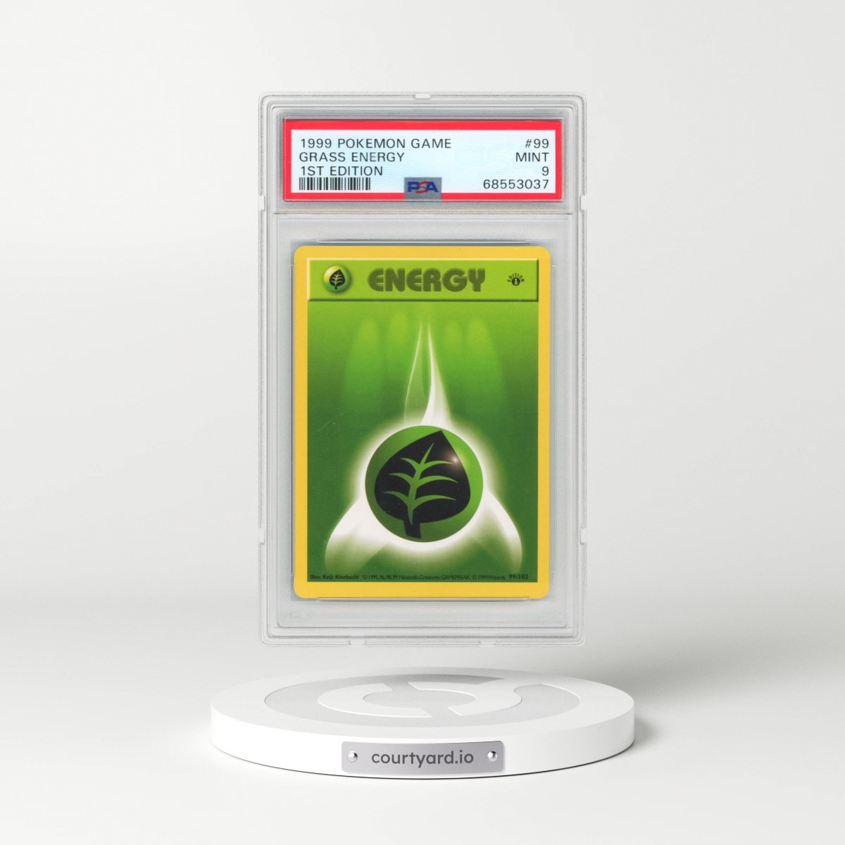1999 Pokémon Game #99 Grass Energy - 1st Edition (PSA 9 MINT)