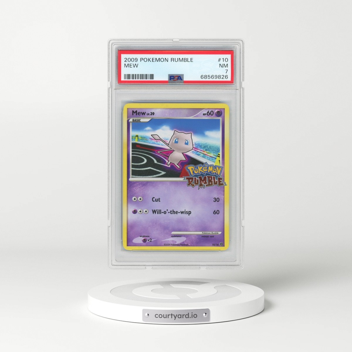 2009 Pokémon Rumble #10 Mew (PSA 7 NM)