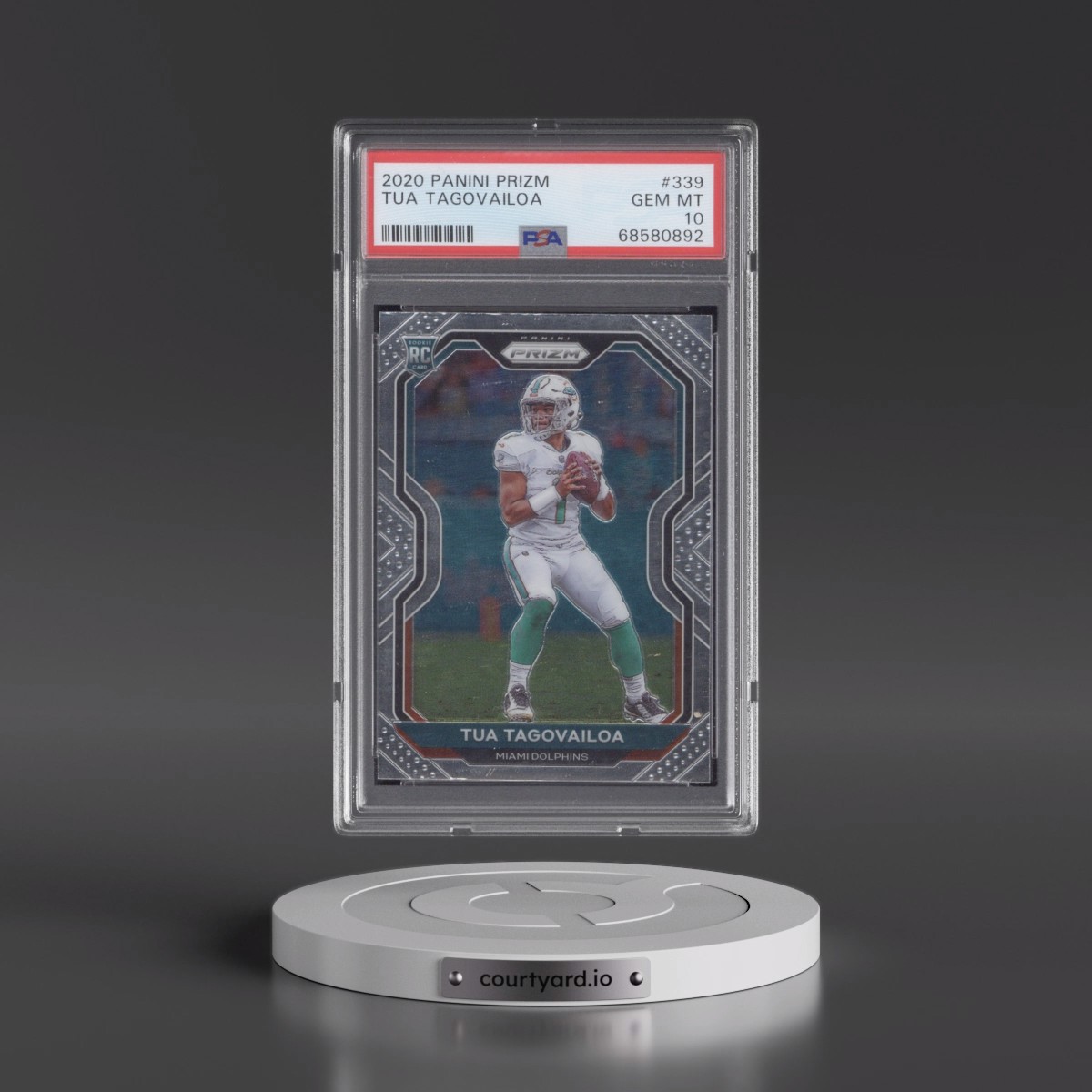 2020 Panini Prizm #339 Tua Tagovailoa (PSA 10 GEM MINT)