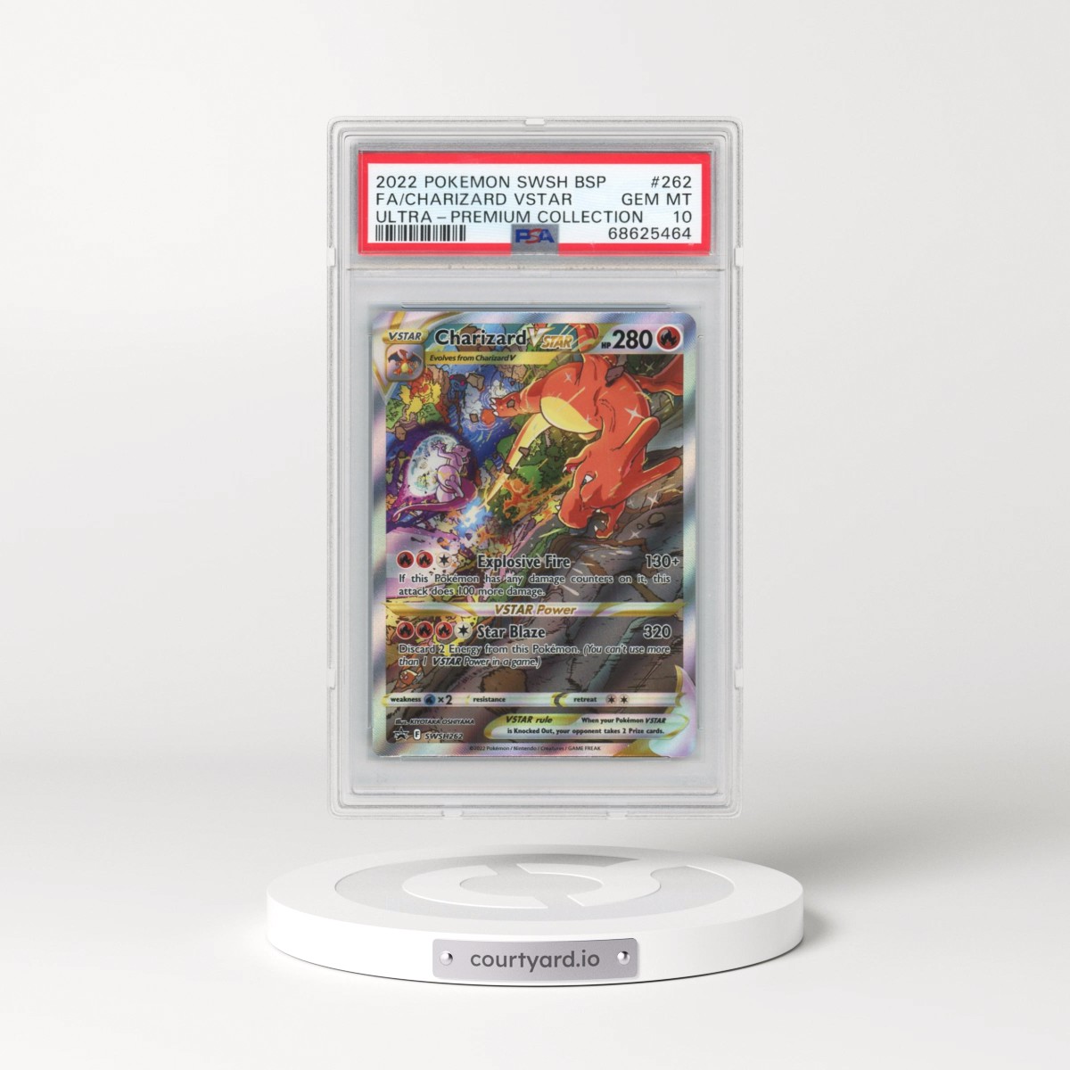 2022 Pokémon Swsh Black Star Promo #262 Charizard Vstar - Full Art Sword & Shield Ultra-Premium Collection-Charizard (PSA 10 GEM MINT)