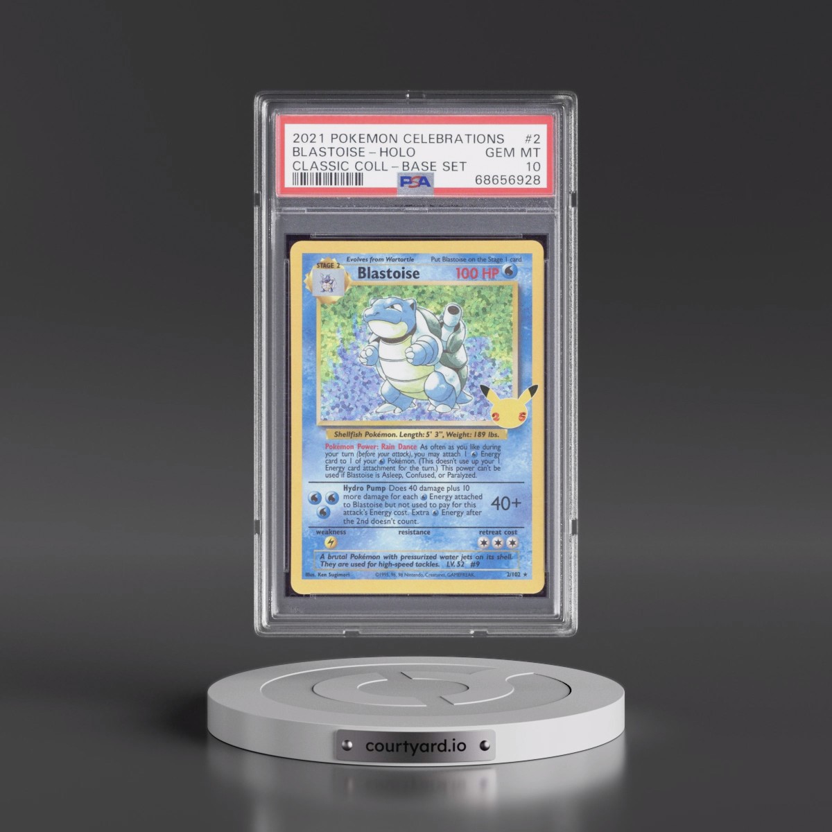 2021 Pokémon Celebrations Classic Collection #2 Blastoise - Holo (PSA 10 GEM MINT)