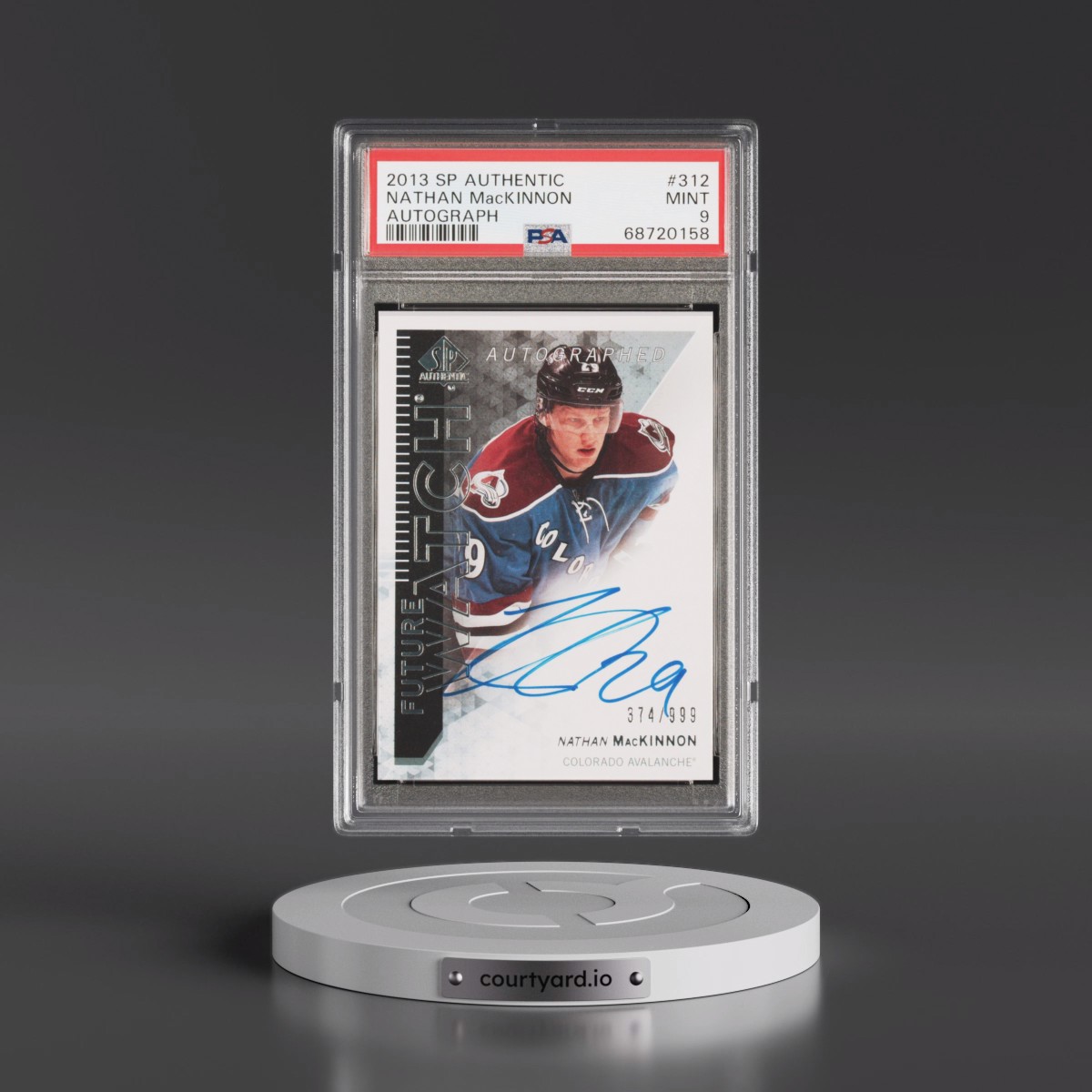 2013 SP Authentic Nathan MacKinnon - Autograph #312 PSA 9