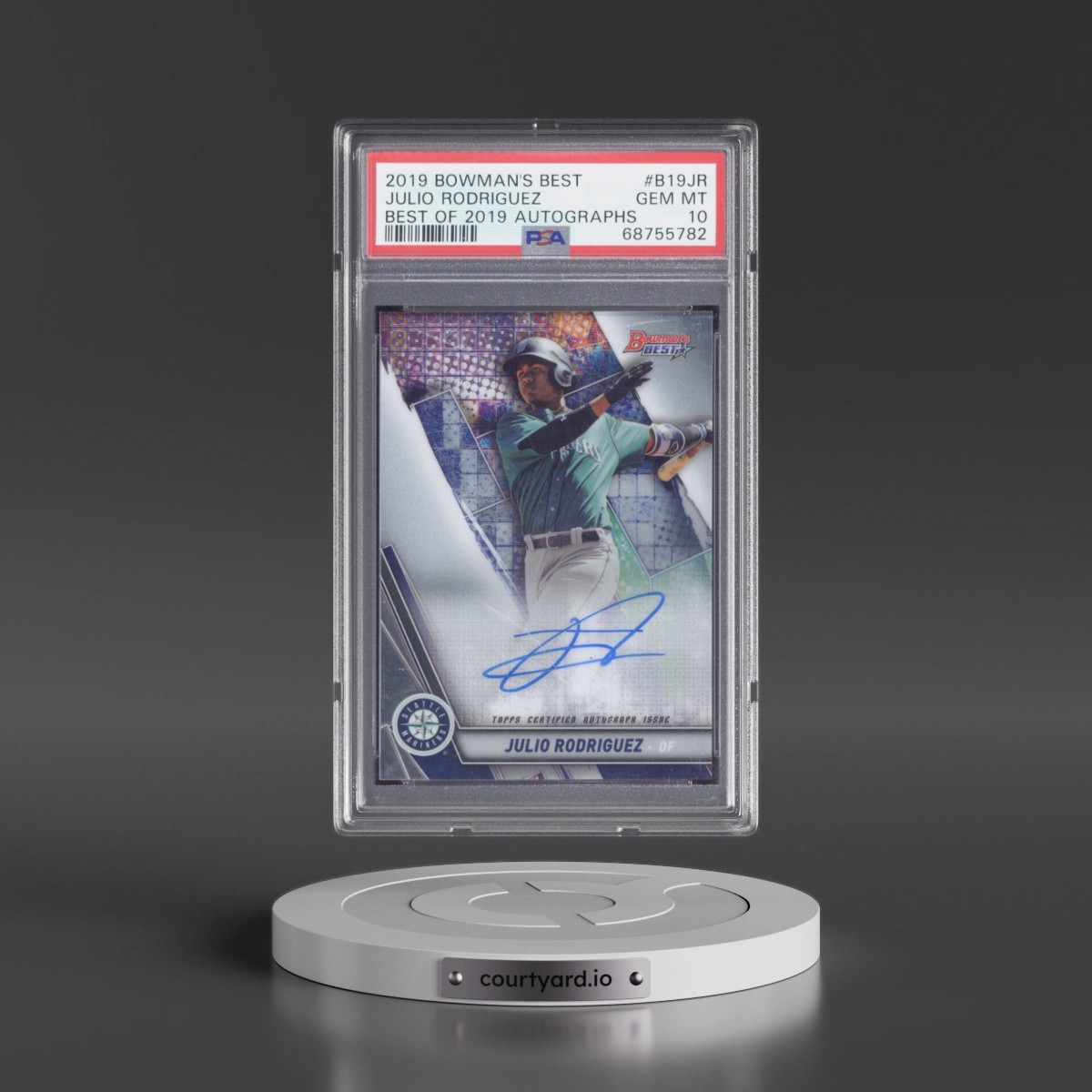 2019 Bowman's Best Best of 2019 Autographs #B19JR Julio Rodriguez (PSA 10 GEM MINT)