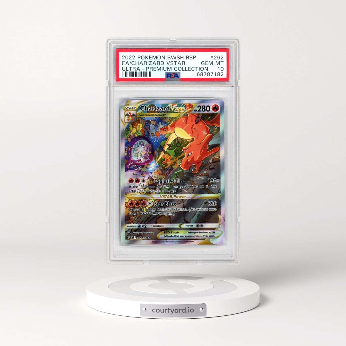 2022 Pokémon Swsh Black Star Promo #262 Charizard Vstar - Full Art Sword & Shield Ultra-Premium Collection-Charizard (PSA 10 GEM MINT)