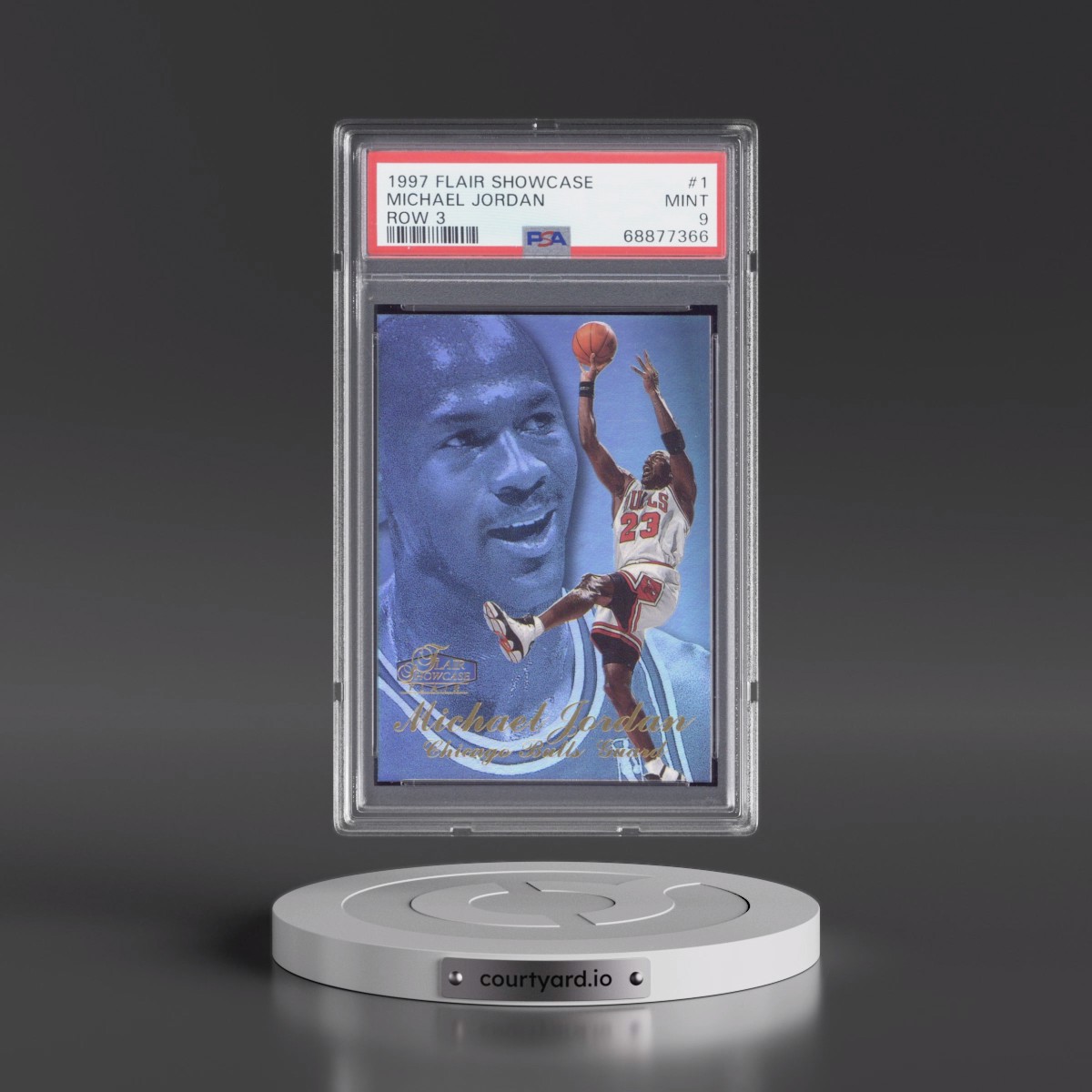1997 Flair Showcase #1 Michael Jordan - Row 3 (PSA 9 MINT)