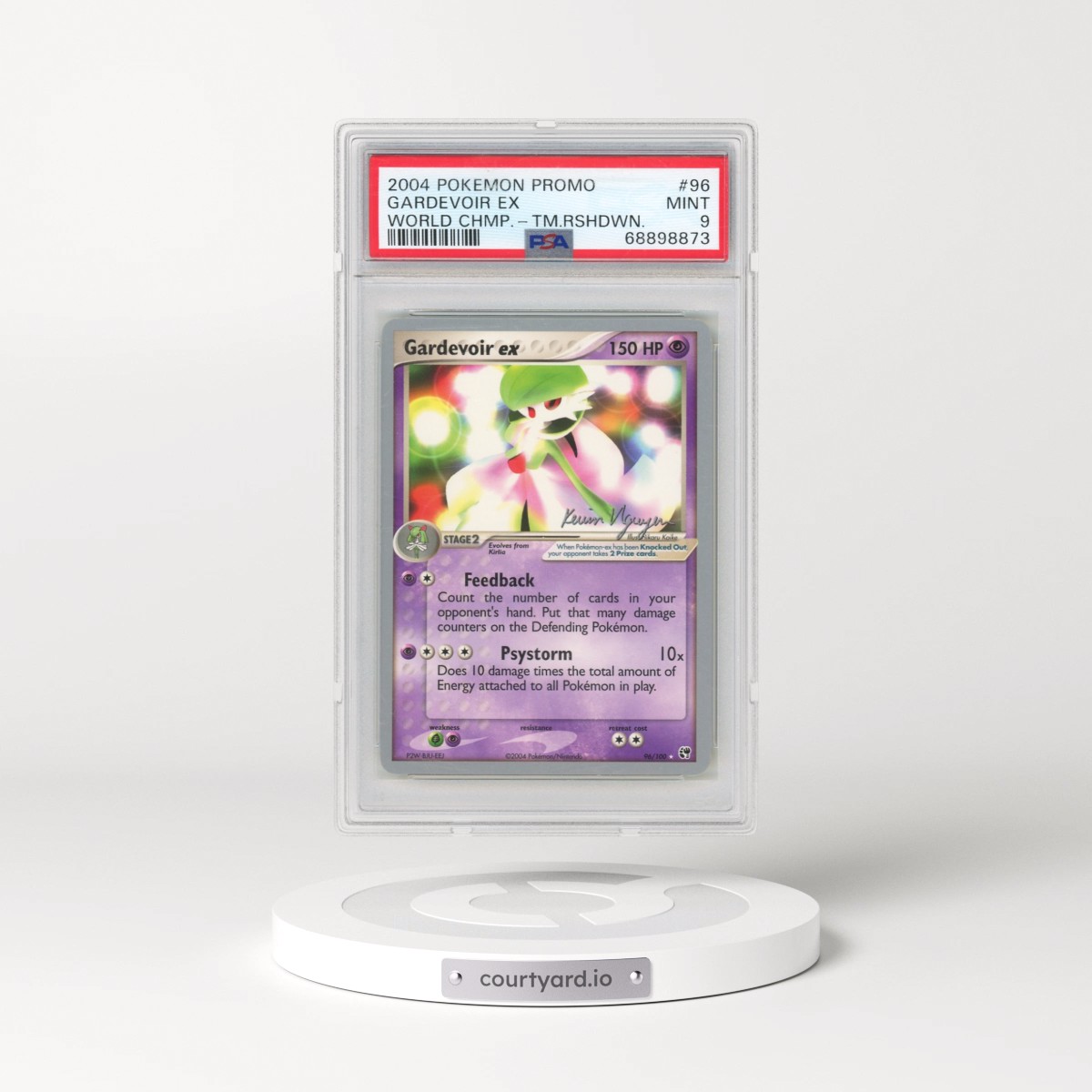 2004 Pokémon World Championships Promo #96 Gardevoir EX - Holo Team Rushdown (PSA 9 MINT)