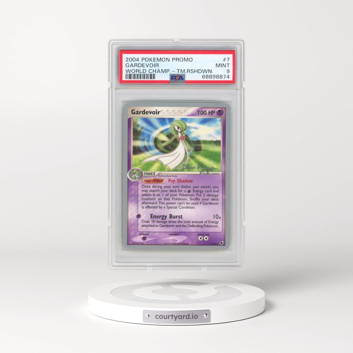 2004 Pokémon World Championships Promo #7 Gardevoir - Team Rushdown (PSA 9 MINT)