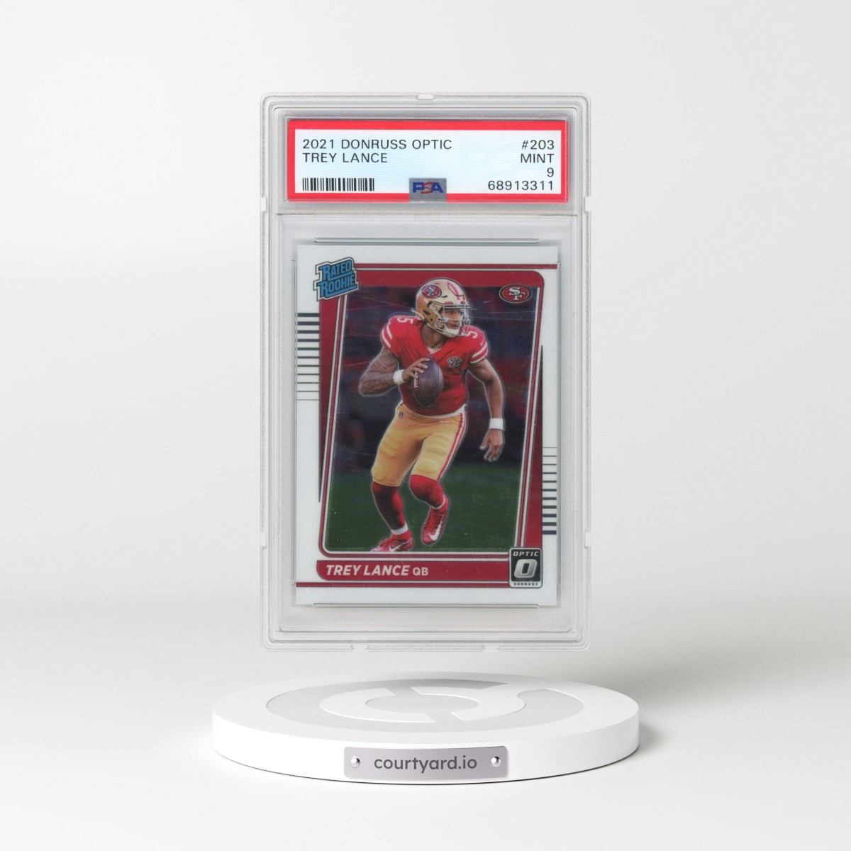 2021 Panini Donruss Optic #203 Trey Lance (PSA 9 MINT)