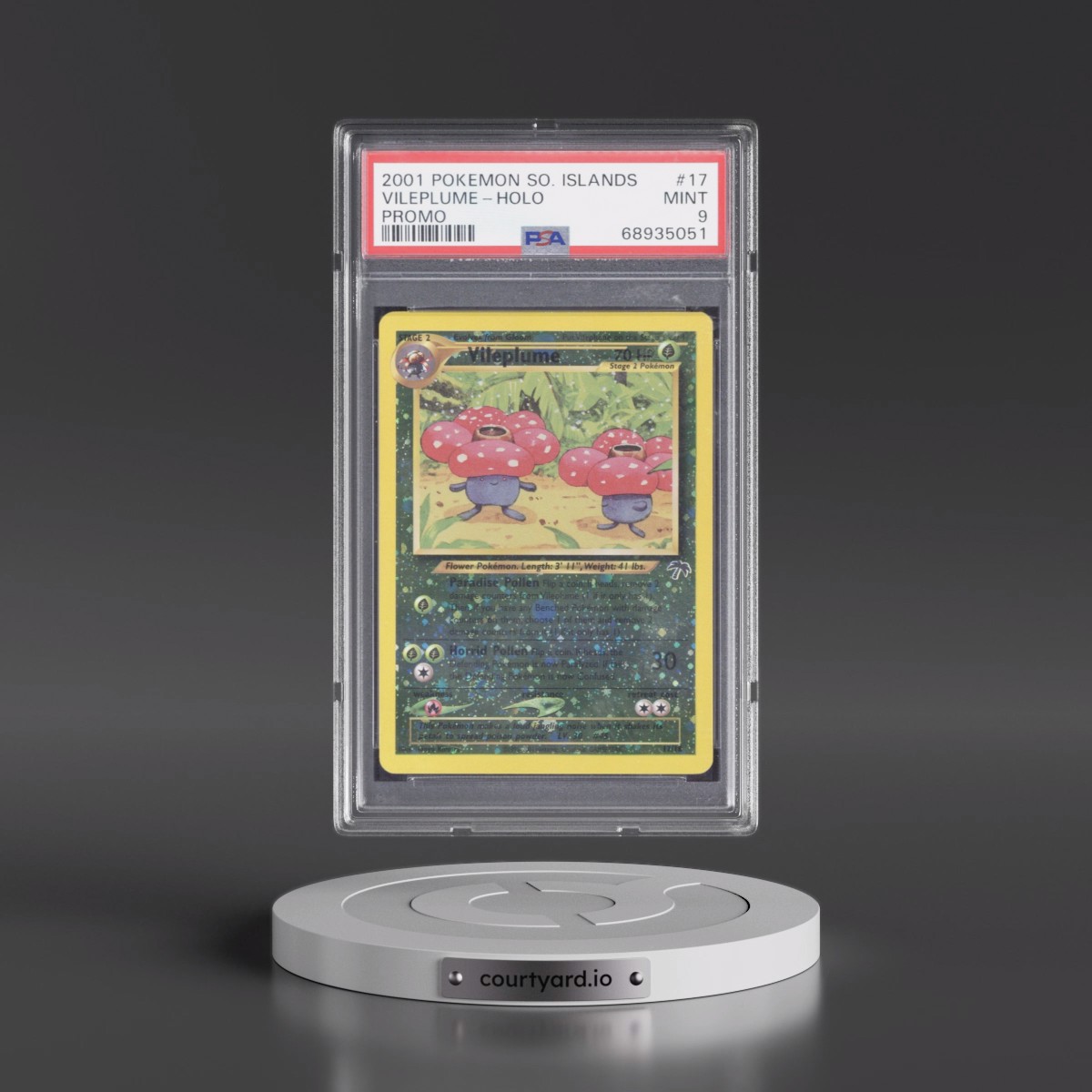 2001 Pokémon Southern Islands Promo #17 Vileplume - Holo (PSA 9 MINT)