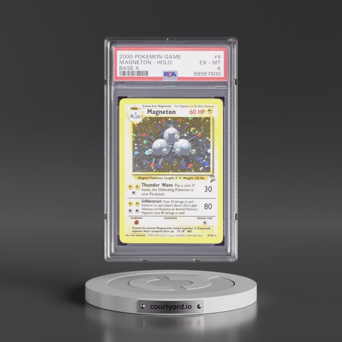 2000 Pokémon Game Base II #9 Magneton - Holo (PSA 6 EX-MT)