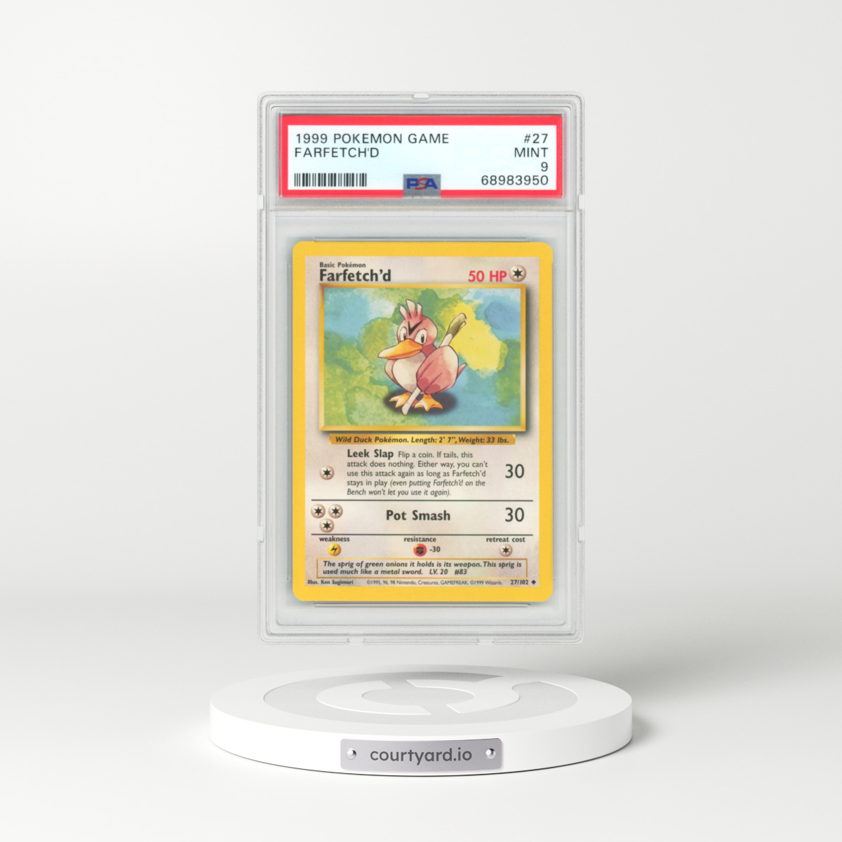1999 Base Set #27 Farfetch'd (PSA 9 MINT)