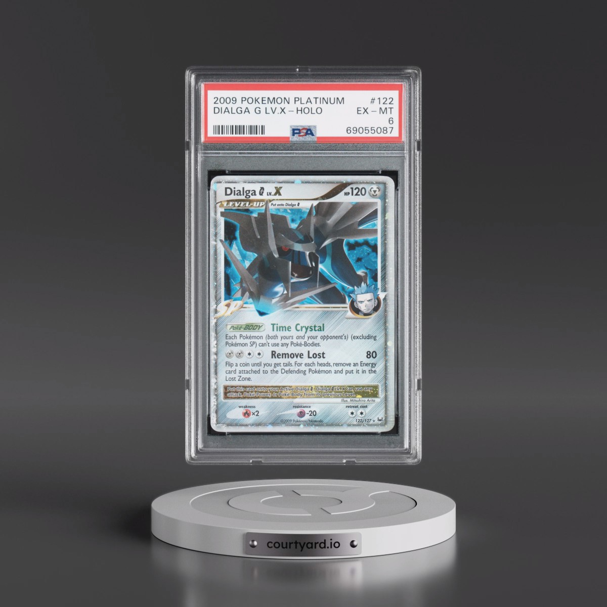 2009 Pokémon Platinum #122 Dialga G LV.X - Holo (PSA 6 EX-MT)