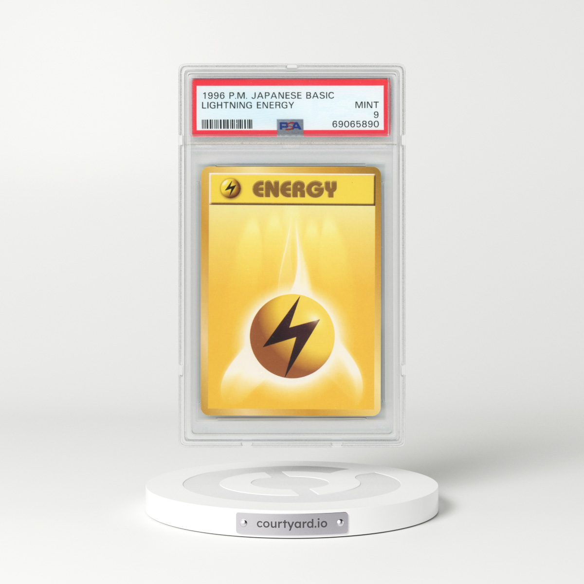 1996 Japanese Base Set Lightning Energy (PSA 9 MINT)