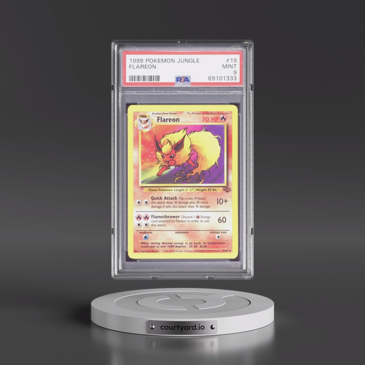 1999 Pokémon Jungle #19 Flareon (PSA 9 MINT)