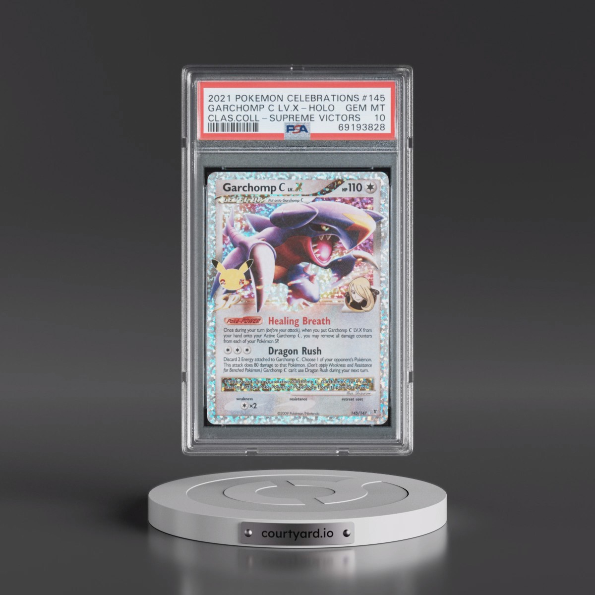 2021 Pokémon Celebrations Classic Collection Garchomp C LV.X - Holo #145 PSA 10