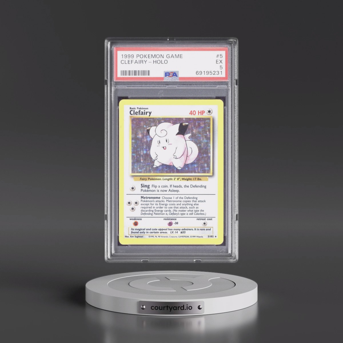 1999 Pokémon Game #5 Clefairy - Holo (PSA 5 EX)