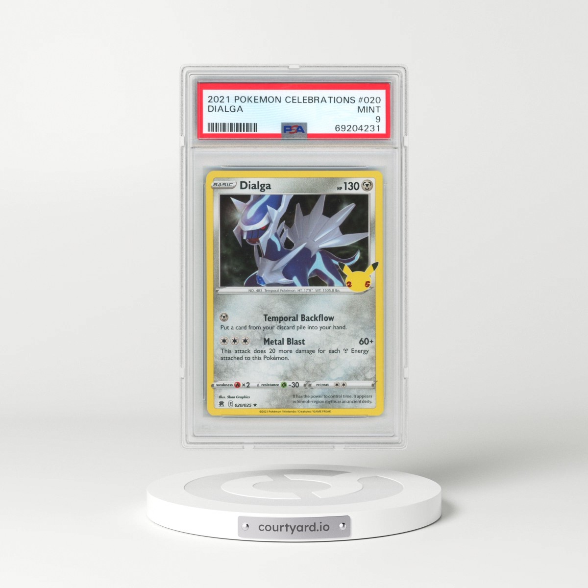 2021 Pokémon Celebrations #020 Dialga (PSA 9 MINT)