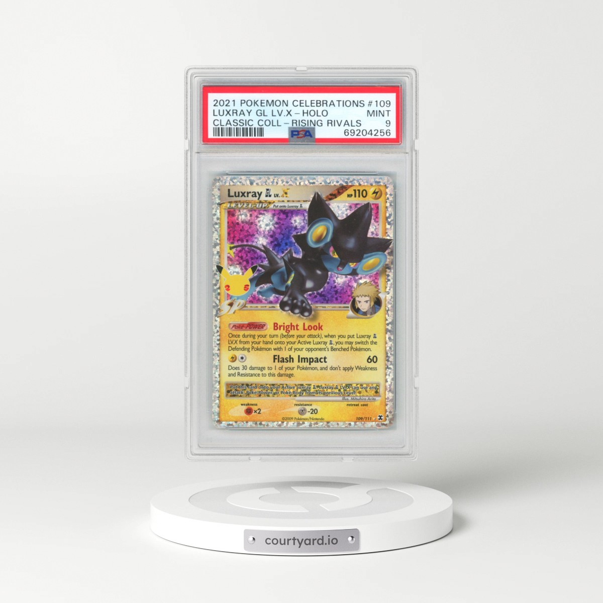 2021 Pokémon Celebrations Classic Collection #109 Luxray GL LV.X - Holo (PSA 9 MINT)