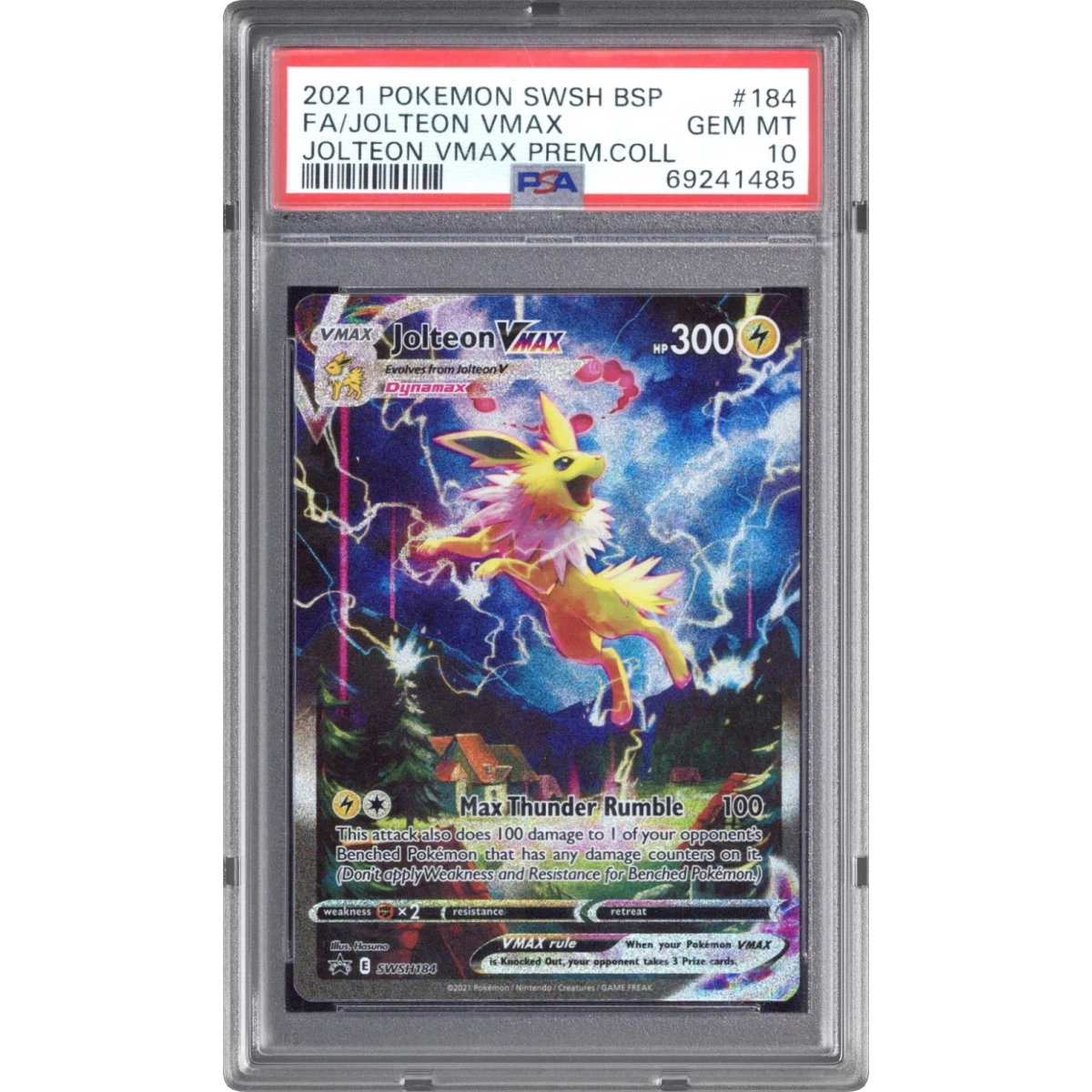 Jolteon Vmax card artwork