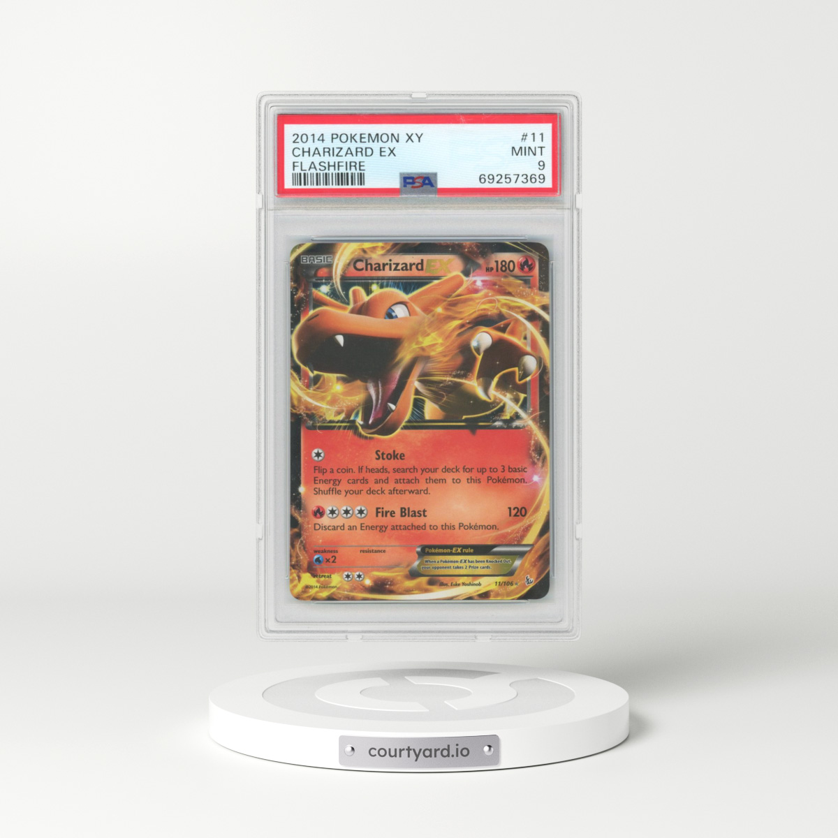 2014 Flashfire #11 Charizard EX - Holo (PSA 9 MINT)