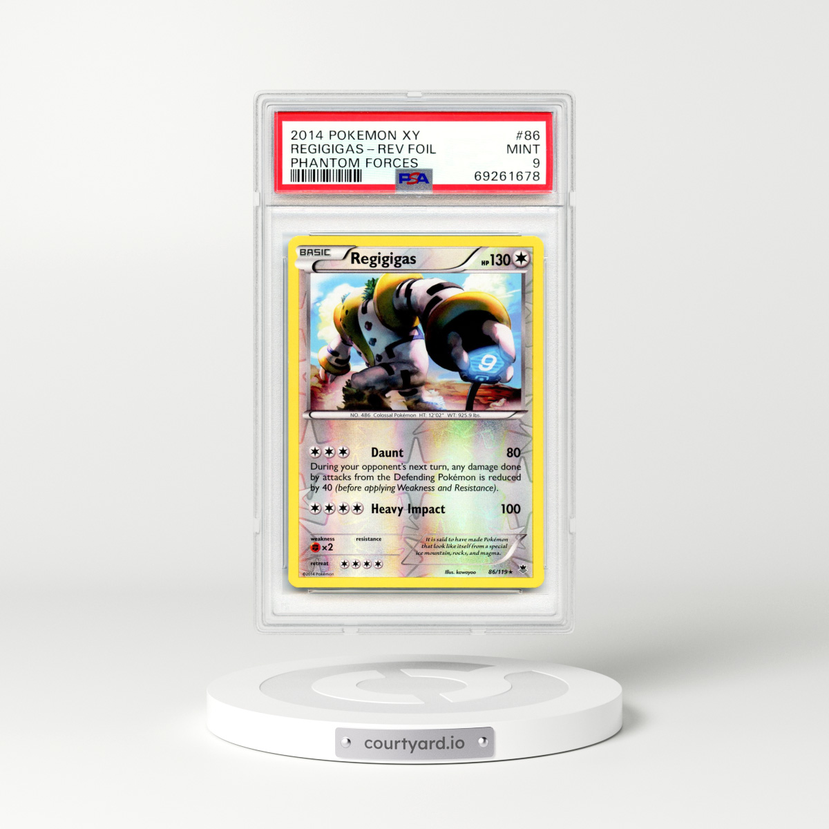 2014 Phantom Forces #86 Regigigas - Holo (PSA 9 MINT)