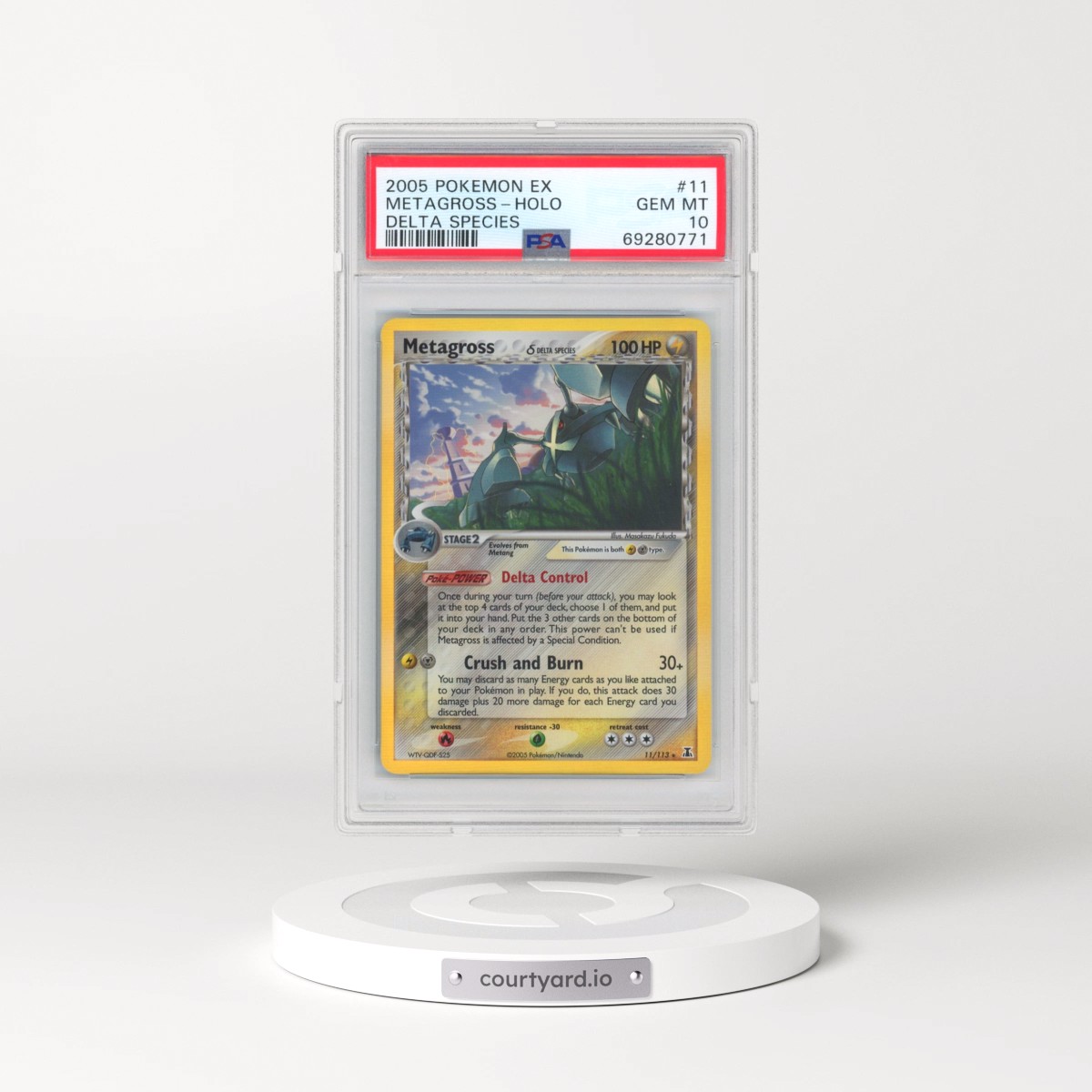 2005 Pokémon EX Delta Species #11 Metagross - Holo (PSA 10 GEM MINT)
