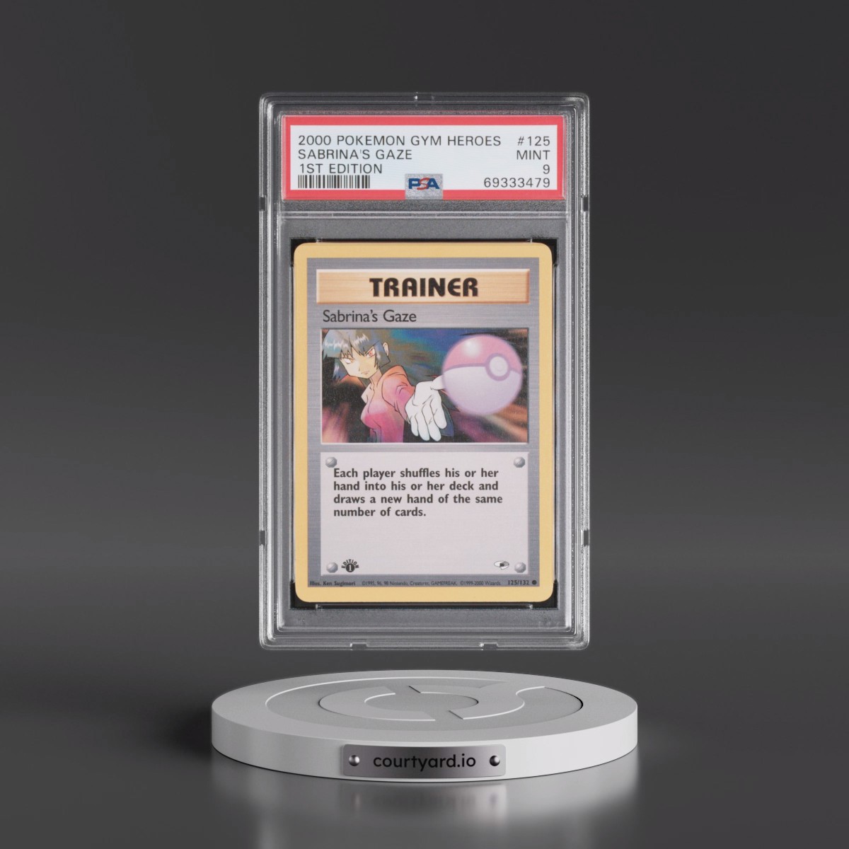 2000 Pokémon Gym Heroes #125 Sabrina's Gaze - 1st Edition (PSA 9 MINT)