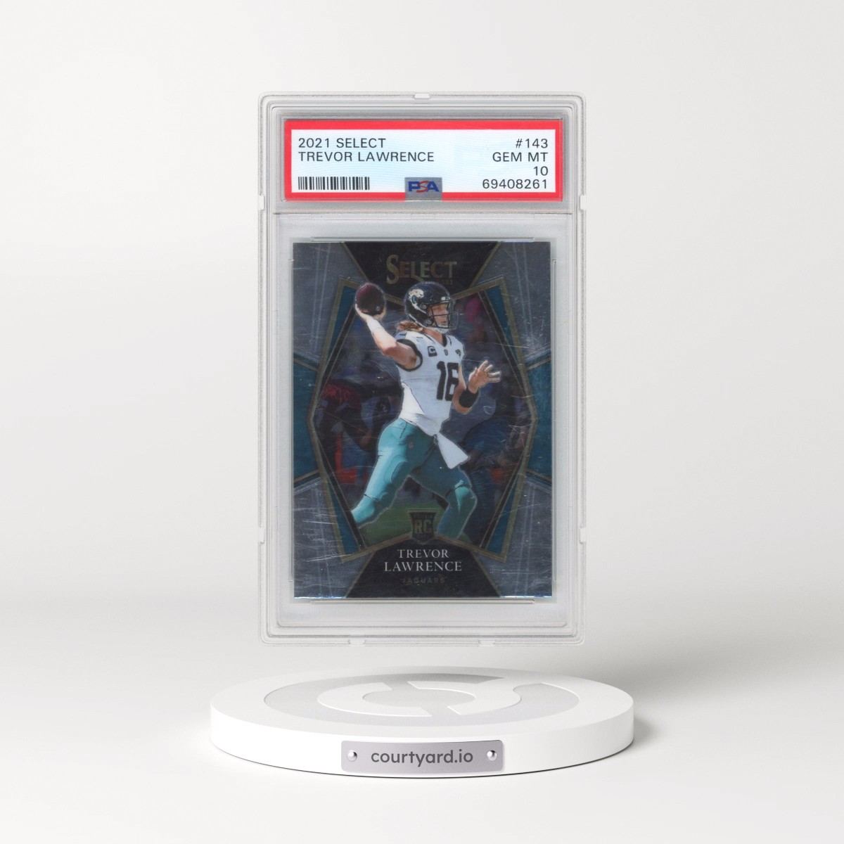 2021 Panini Select #143 Trevor Lawrence (PSA 10 GEM MINT)