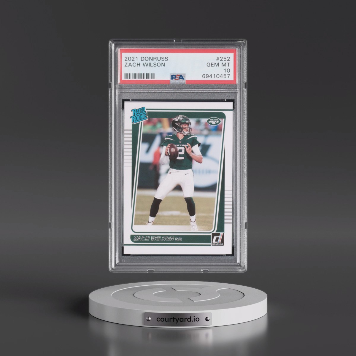 2021 Panini Donruss #252 Zach Wilson (PSA 10 GEM MINT)