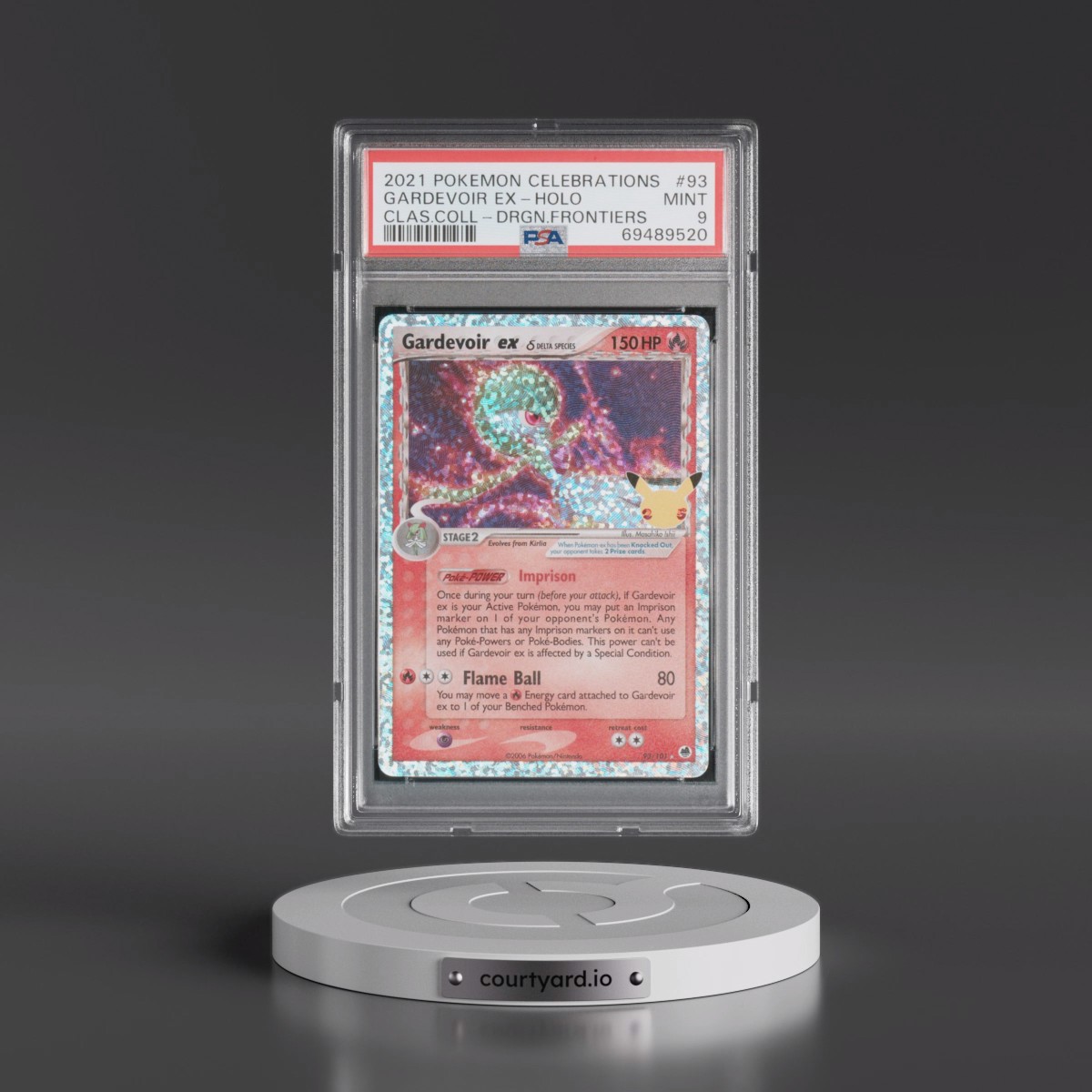 2021 Pokémon Celebrations Classic Collection #93 Gardevoir EX - Holo Holo (PSA 9 MINT)