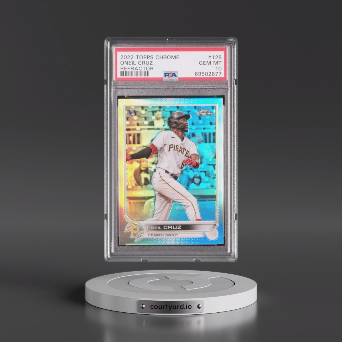 2022 Topps Chrome #128 Oneil Cruz - Refractor (PSA 10 GEM MINT)