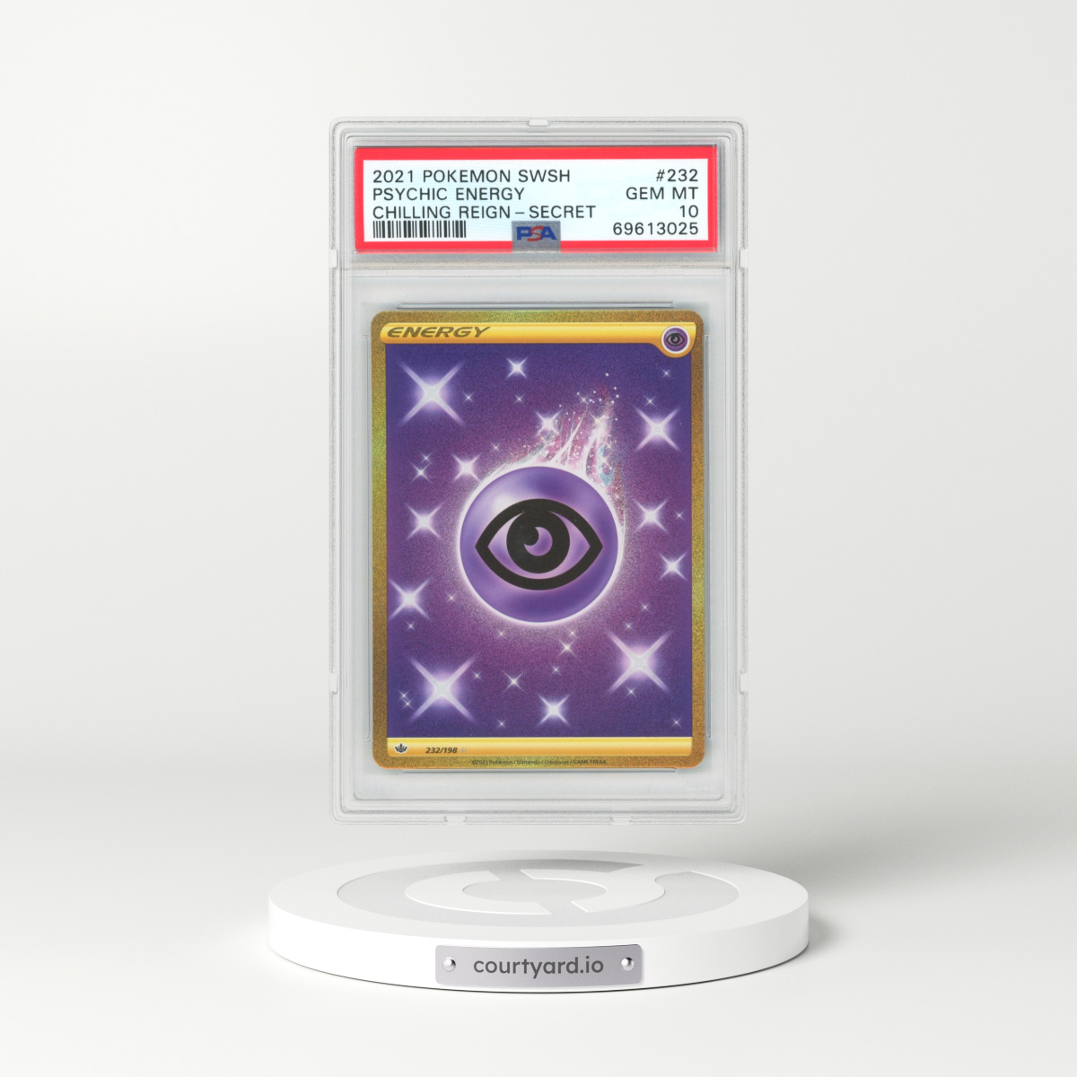 2021 Chilling Reign #232 Psychic Energy (PSA 10 GEM MINT)