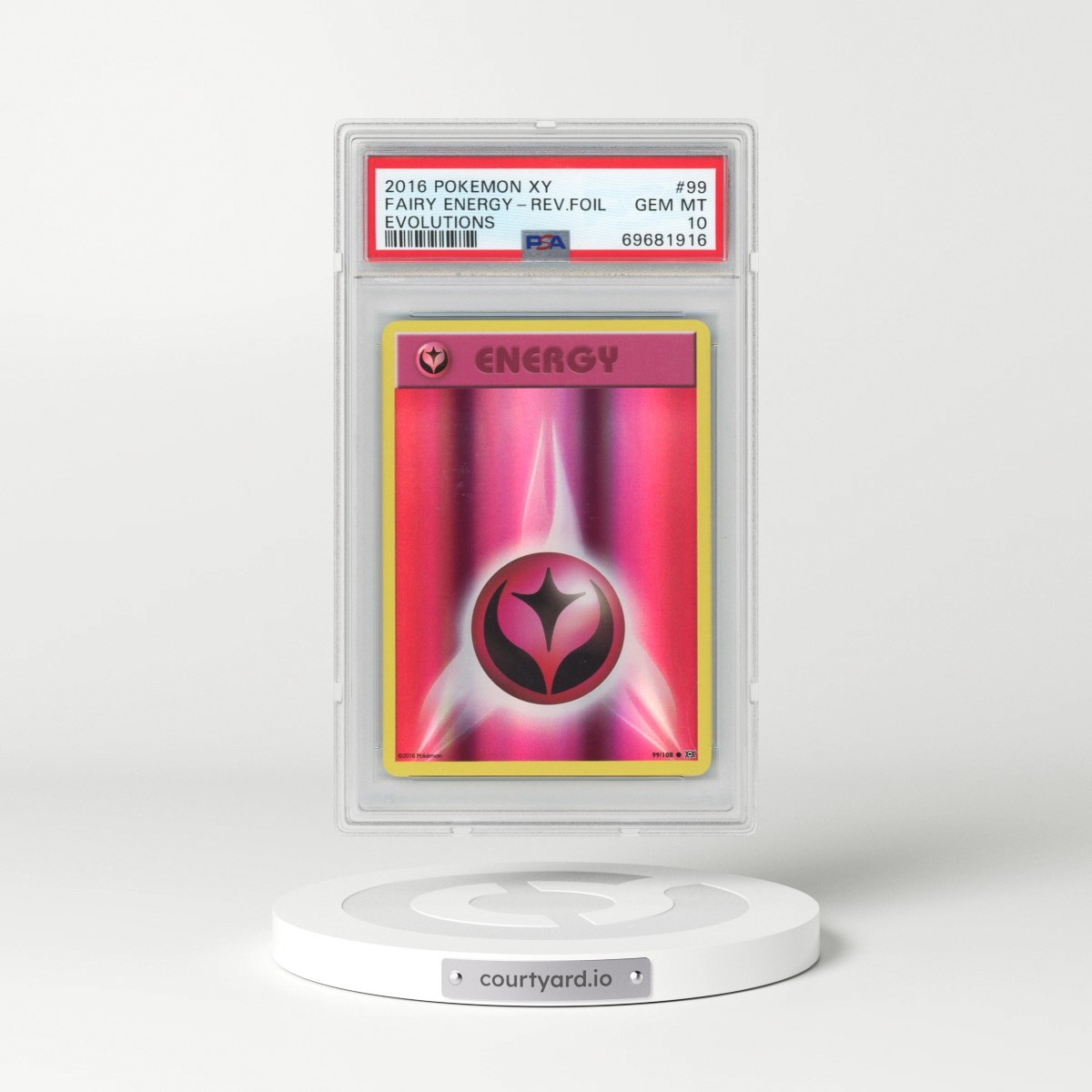 2016 Pokémon XY Evolutions #99 Fairy Energy - Reverse Foil (PSA 10 GEM MINT)