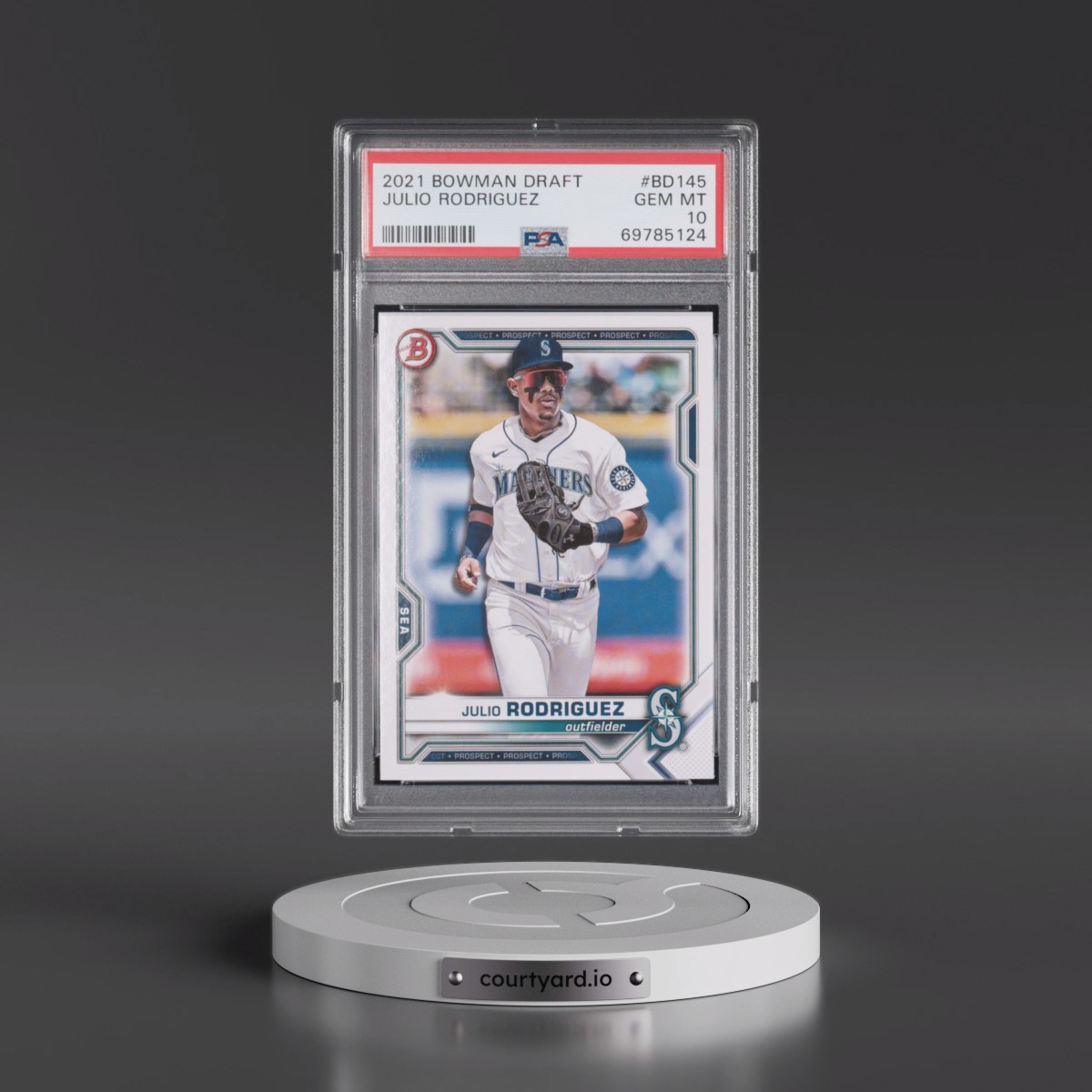 2021 Bowman Draft #BD145 Julio Rodriguez (PSA 10 GEM MINT)