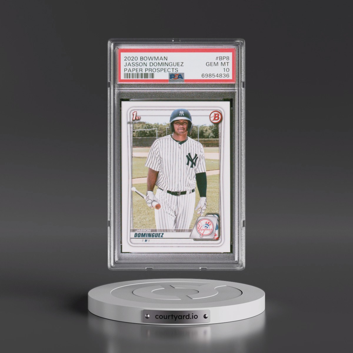 2020 Bowman Paper Prospects #BP8 Jasson Dominguez (PSA 10 GEM MINT)