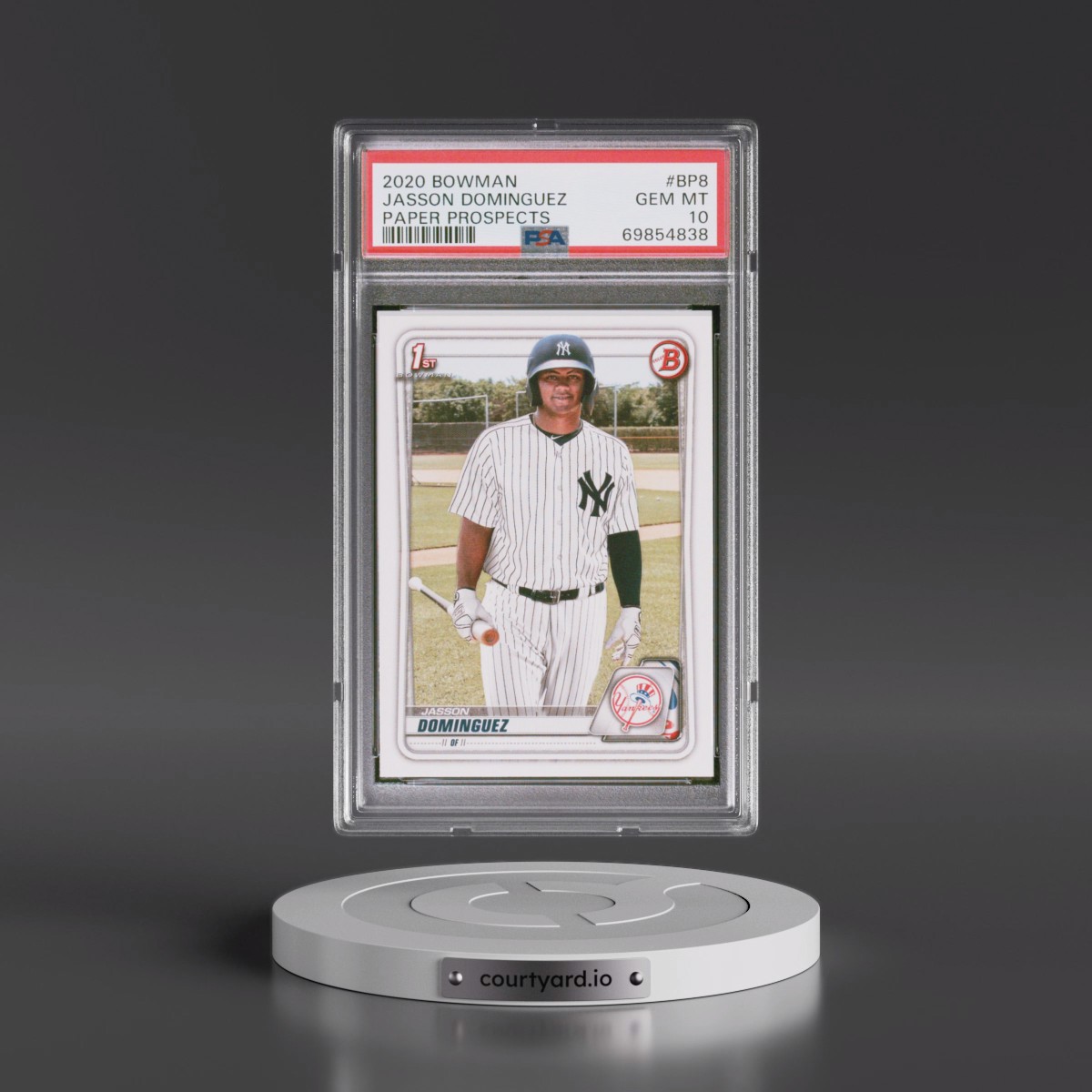 2020 Bowman Paper Prospects #BP8 Jasson Dominguez (PSA 10 GEM MINT)