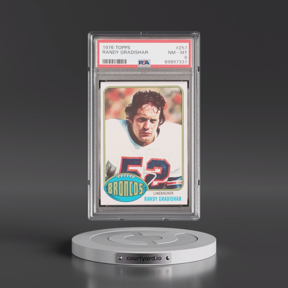 1976 Topps Randy Gradishar #257 PSA 8