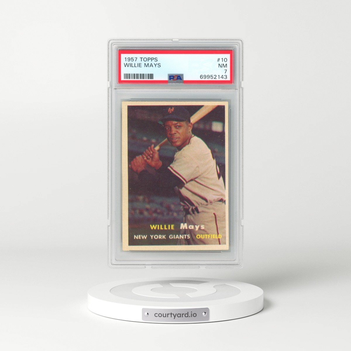 1957 Topps #10 Willie Mays (PSA 7 NM)