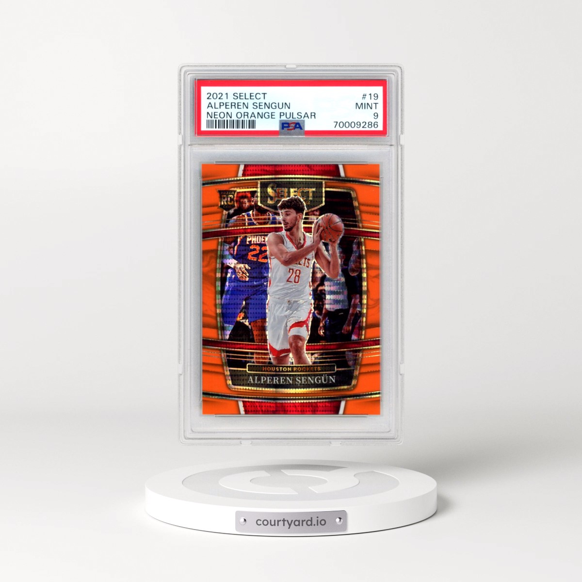 2021 Panini Select #19 Alperen Sengun - Neon Orange Pulsar (PSA 9 MINT)