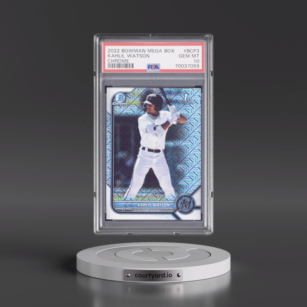 2022 Bowman Mega Box Chrome #3 Kahlil Watson (PSA 10 GEM MINT)