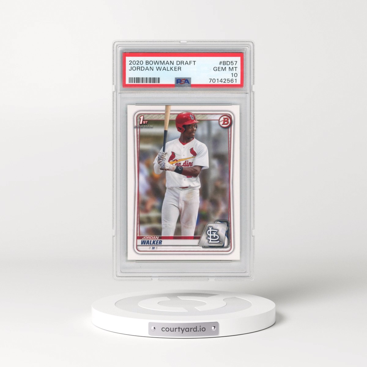 2020 Bowman Draft #BD57 Jordan Walker (PSA 10 GEM MINT)