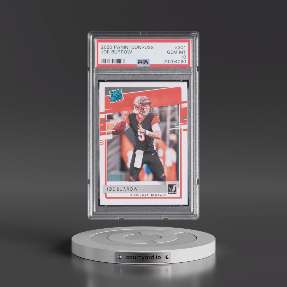 2020 Panini Donruss Joe Burrow #301 PSA 10