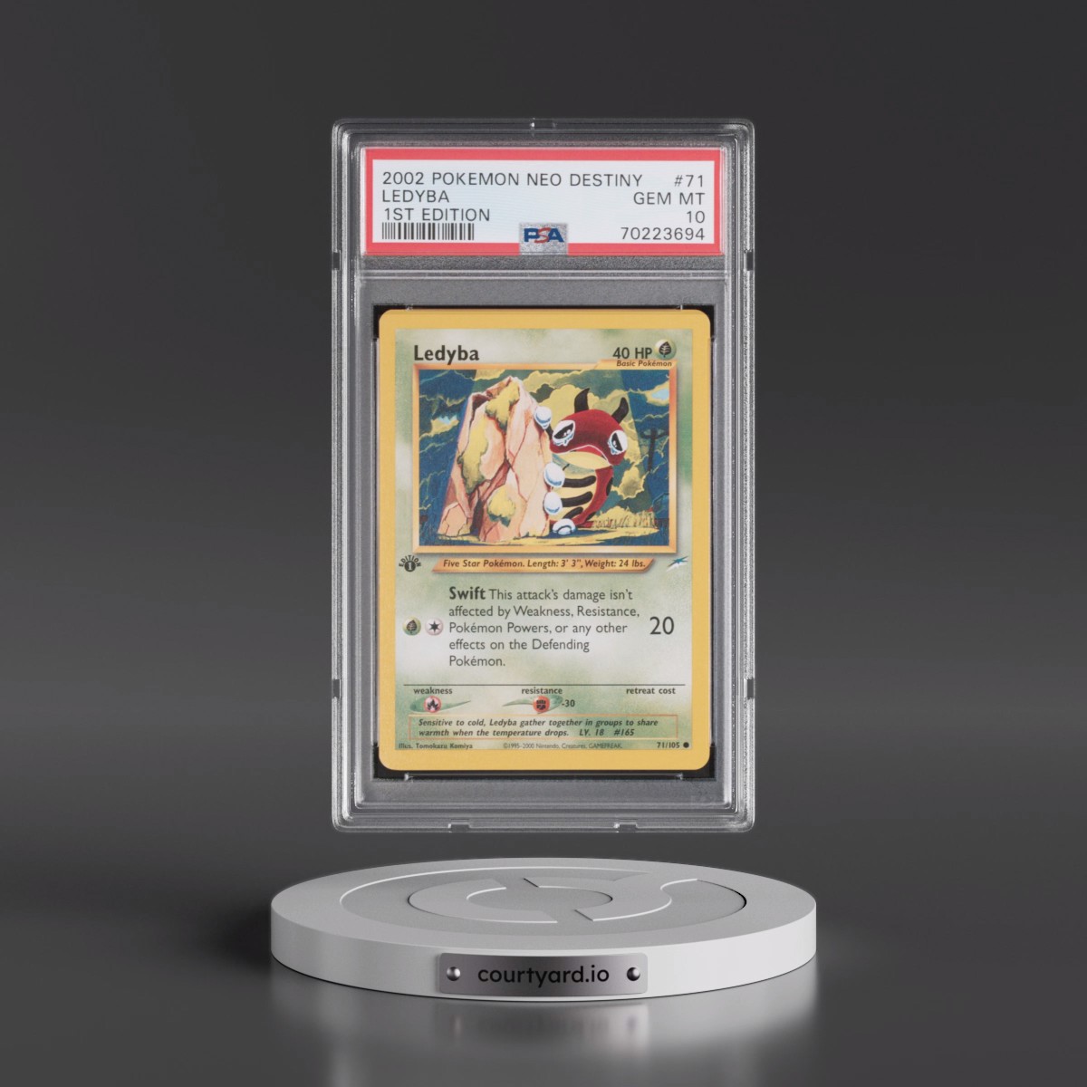 2002 Pokémon Neo Destiny #71 Ledyba - 1st Edition (PSA 10 GEM MINT)