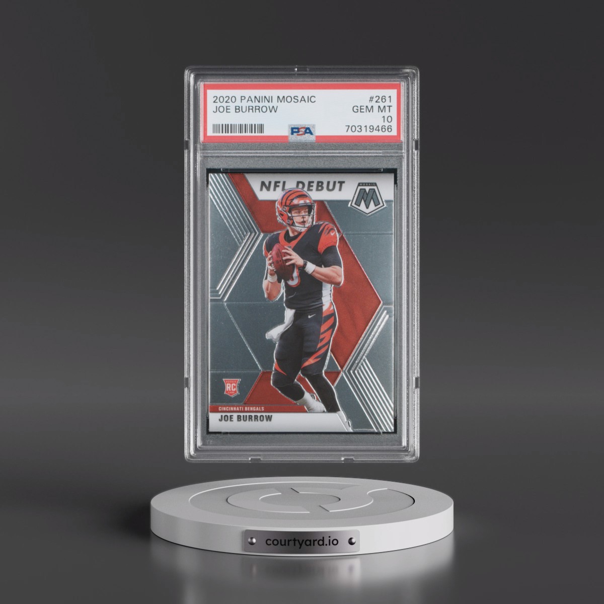 2020 Panini Mosaic #261 Joe Burrow (PSA 10 GEM MINT)