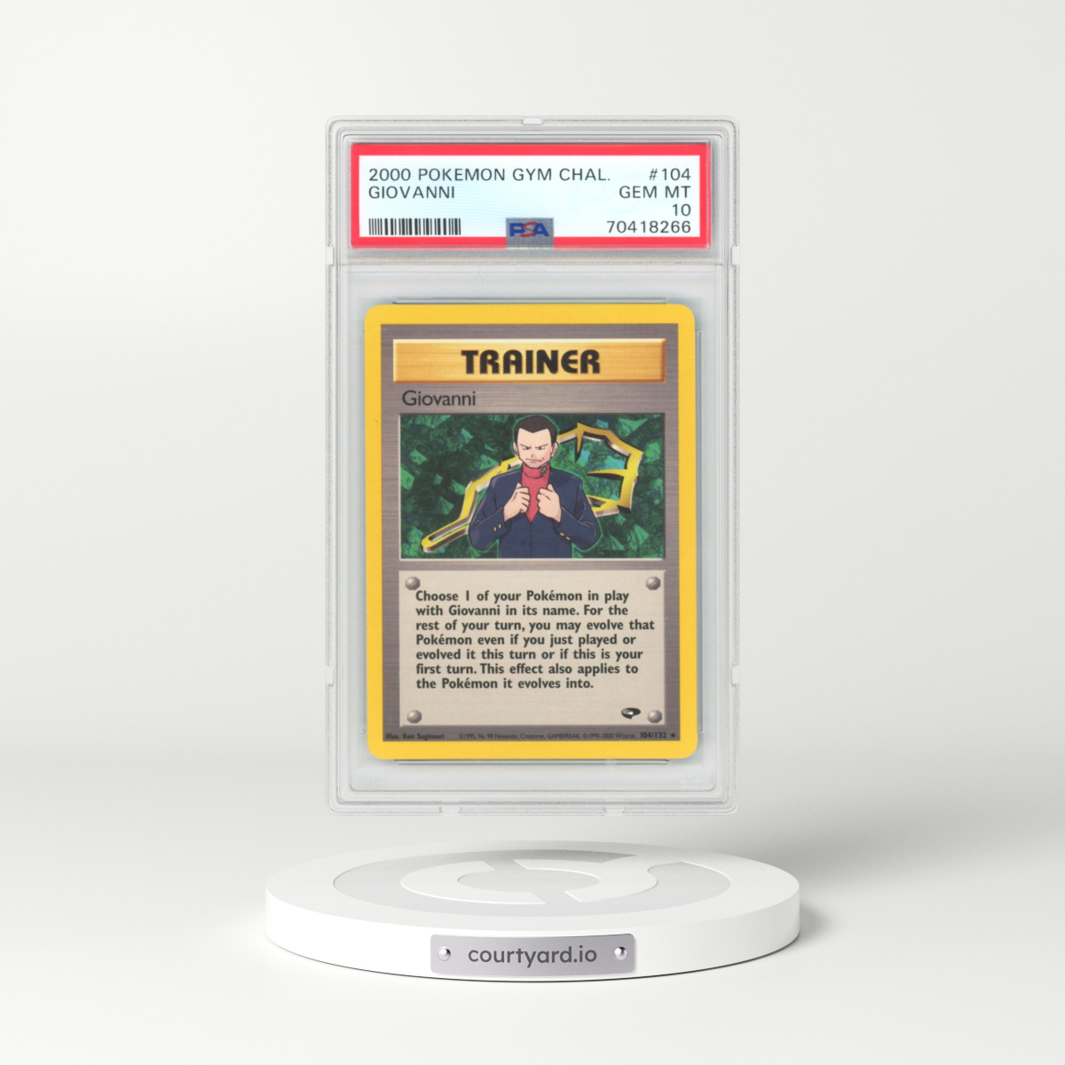 2000 Gym Challenge #104 Giovanni (PSA 10 GEM MINT)