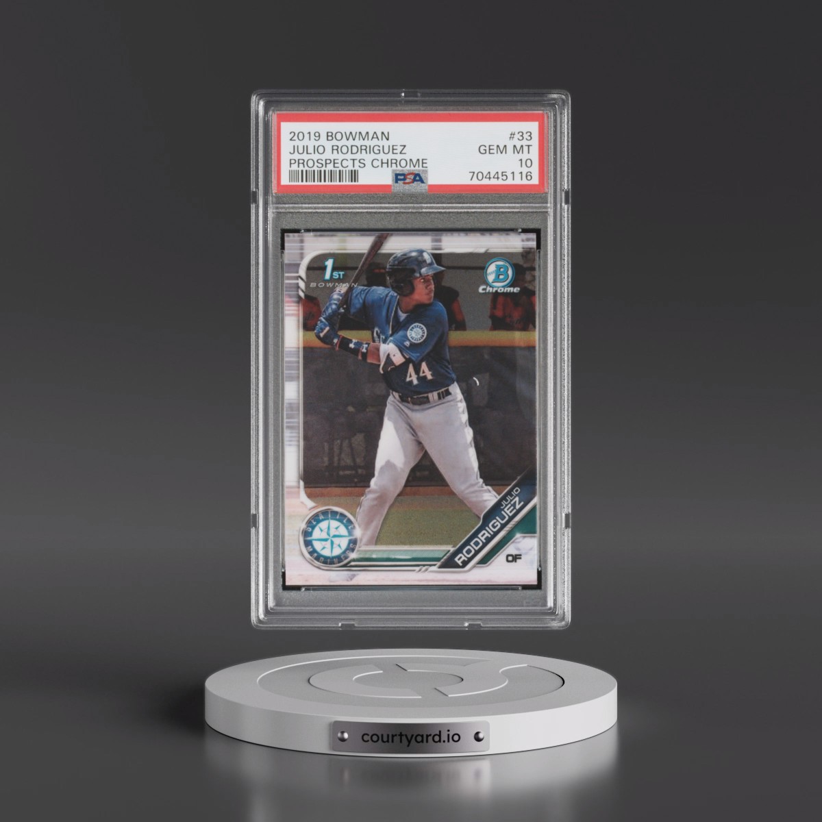 2019 Bowman Prospects Chrome #33 Julio Rodriguez (PSA 10 GEM MINT)