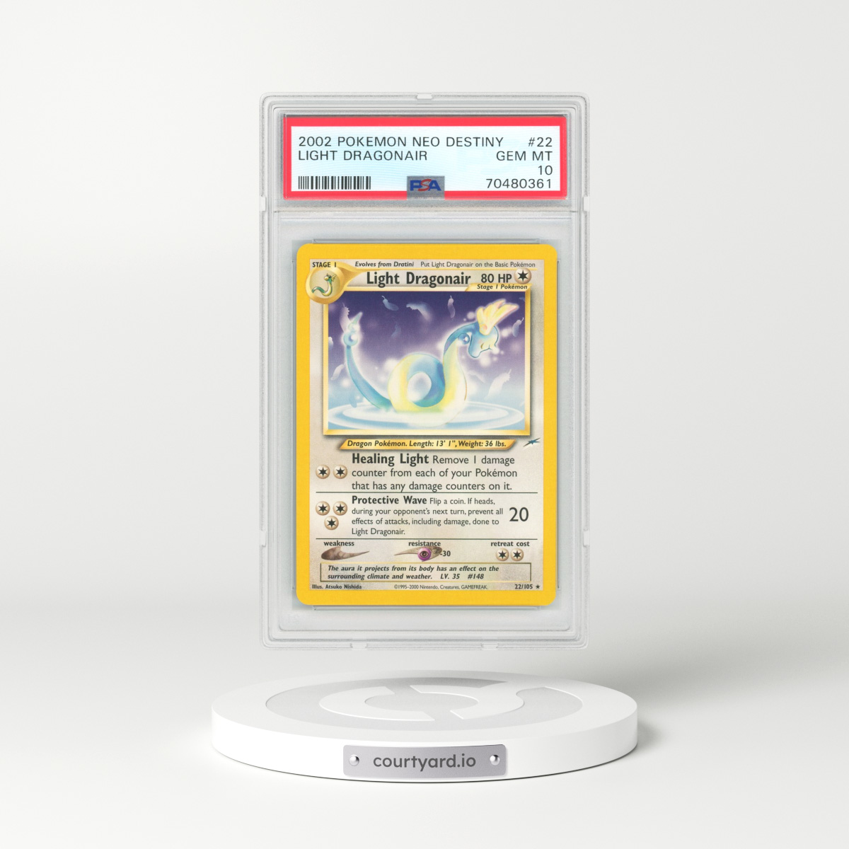 2002 Neo Destiny #22 Light Dragonair (PSA 10 GEM MINT)