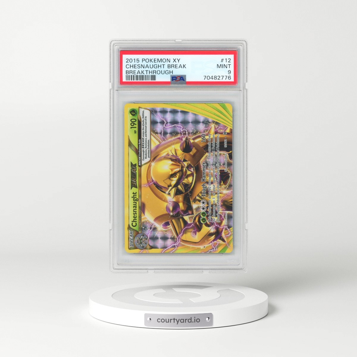 2015 Pokémon XY Breakthrough #12 Chesnaught Break (PSA 9 MINT)