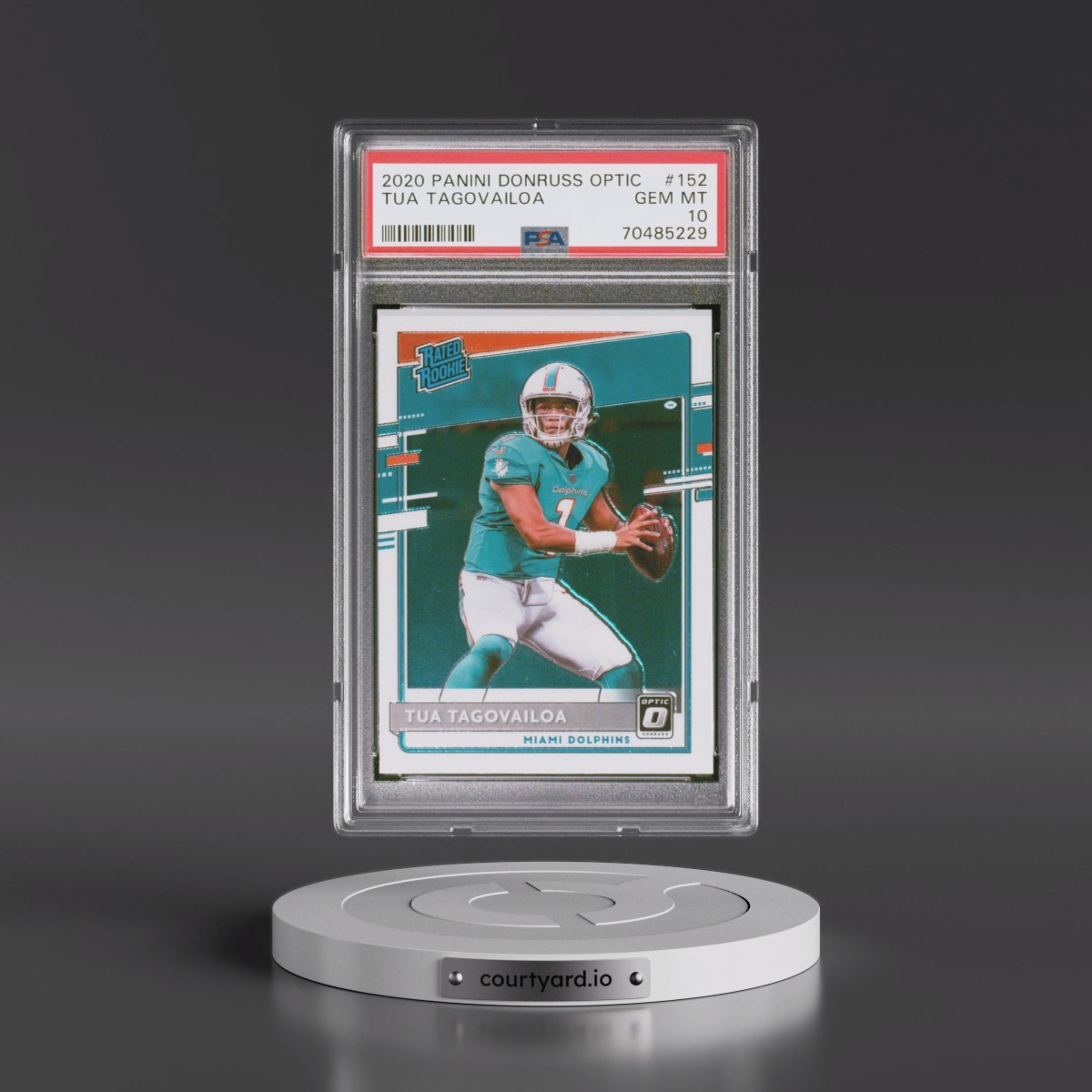 2020 Panini Donruss Optic #152 Tua Tagovailoa (PSA 10 GEM MINT)